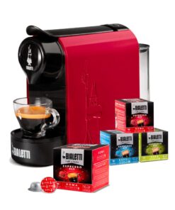 Gioia Bialetti - Macchina da Caffè Espresso con 4 box di capsule a scelta