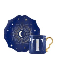 Tazzina con lettera T - Cielo Stellato
