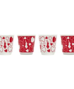 Set 4 bicchierini - Cuore