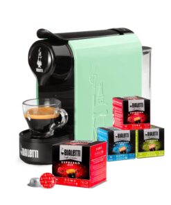 Gioia Bialetti - Macchina da Caffè Espresso con 4 box di capsule a scelta