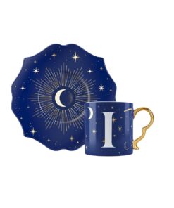 Tazzina con lettera I - Cielo Stellato