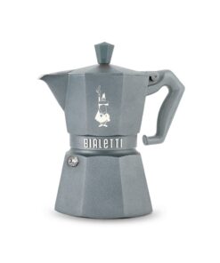 Moka Exclusive Octagonal Induction Silver Grey - 3 tazze