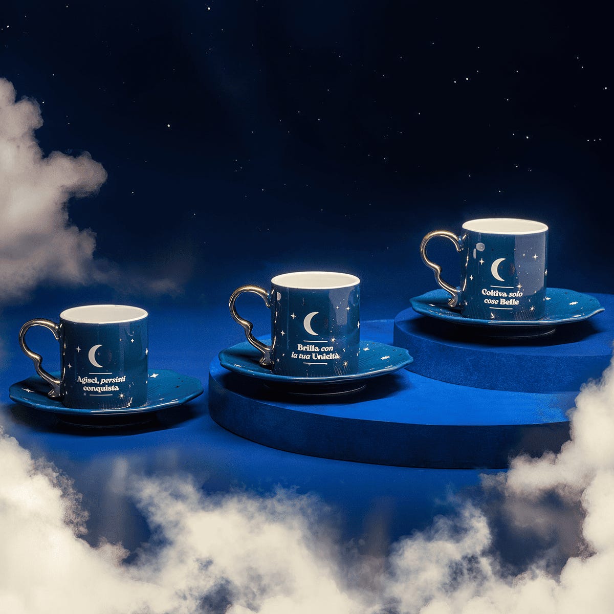 Tazzina con lettera - Cielo Stellato
