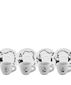 Set 4 tazzine moka carosello