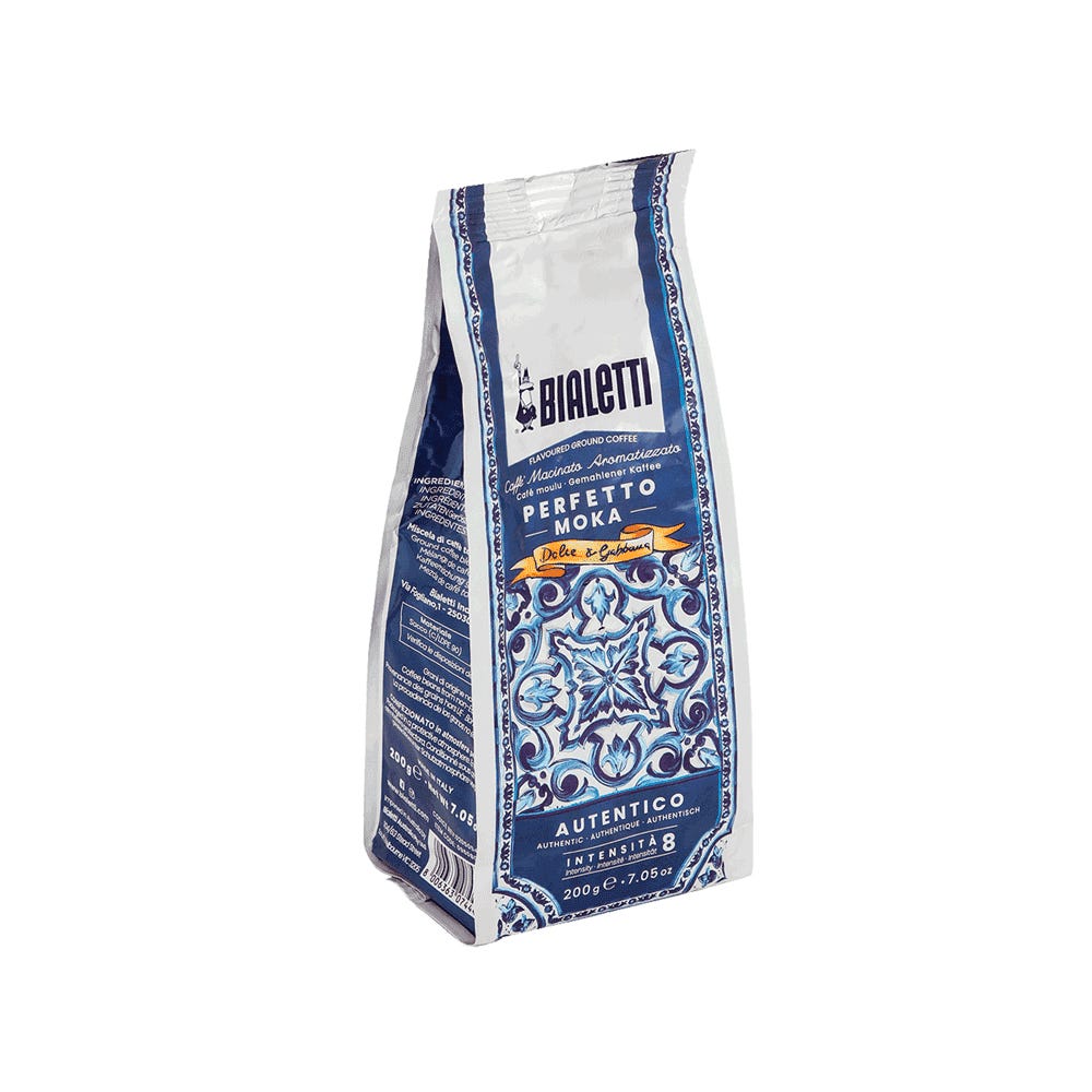 Set Moka Express Blu Mediterraneo 3 tz e Perfetto Moka Autentico - immagine 3