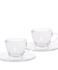 Set 2 tazze cappuccino in vetro