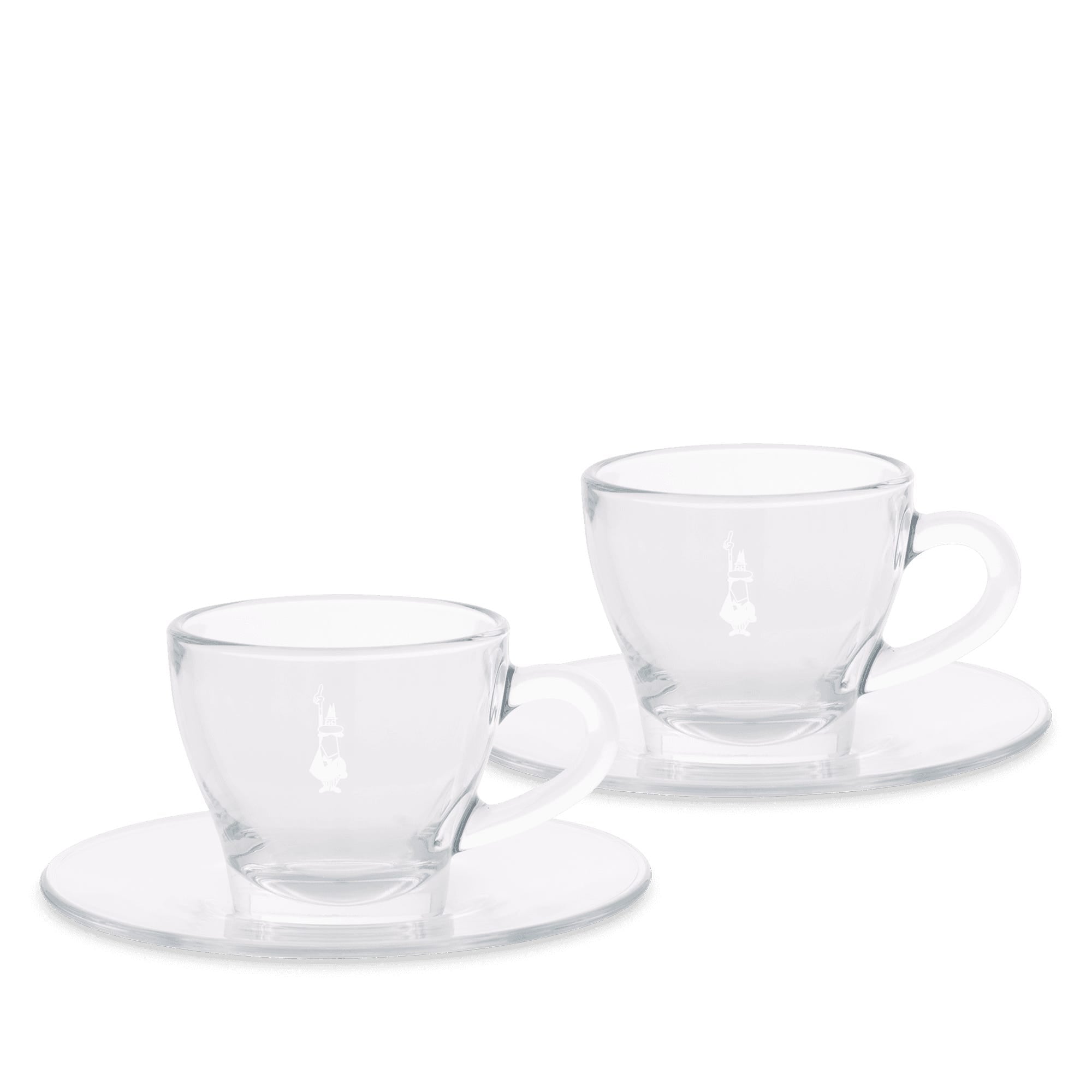 Set 2 tazze cappuccino in vetro
