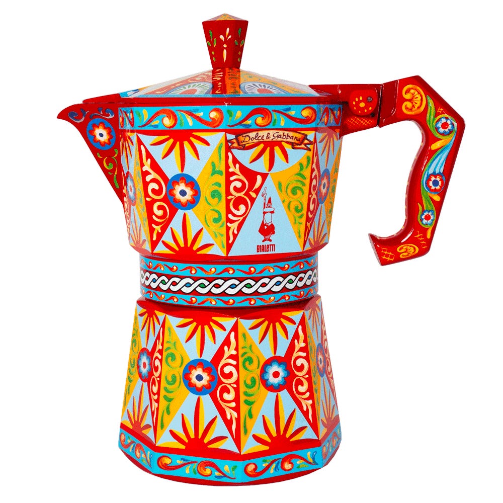 Moka Express Bialetti Dolce&Gabbana Carretto Siciliano 50 tz