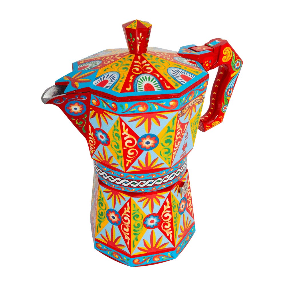Moka Express Bialetti Dolce&Gabbana Carretto Siciliano 50 tz - immagine 3