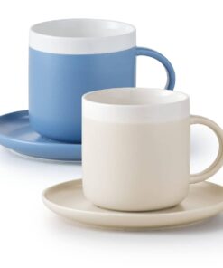 SET 2 TAZZE CAPPUCCINO CON PIATTINO