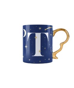 Mug con lettera T - Cielo Stellato