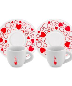 Set 2 tazzine moka - Cuore