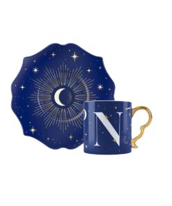 Tazzina con lettera N - Cielo Stellato