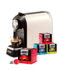 Super Bialetti - Macchina da Caffè Espresso con 4 box di capsule