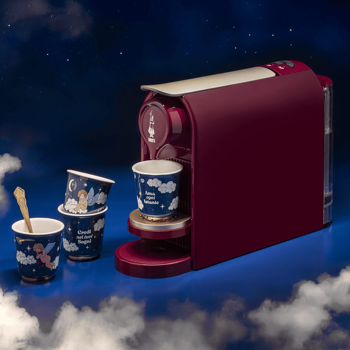 Set 4 bicchierini con angeli - Cielo Stellato - immagine 2